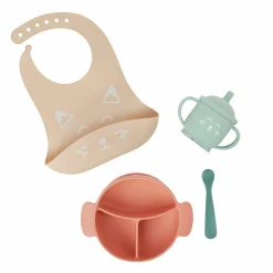 4-tlg. Silikon-Geschirr-Set Learn'ISY - Fox