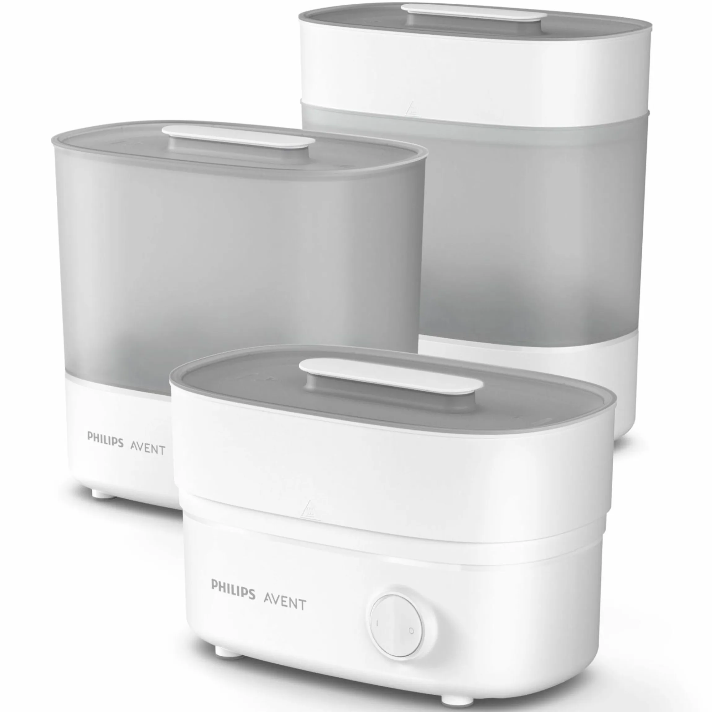 8-tlg. Starter-Set inkl. Dampfsterilisator 2-in-1 + Abtropfständer + 4 PP-Flaschen + Flaschenbürste + Schnuller