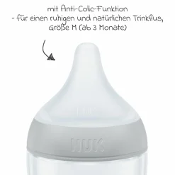 4-tlg. Starter-Set Perfect Match - 3x PP-Flasche (150 ml & 260 ml) + Silikon-Sauger (Gr. S & M) + Schnuller Space - Disney Mickey Mouse