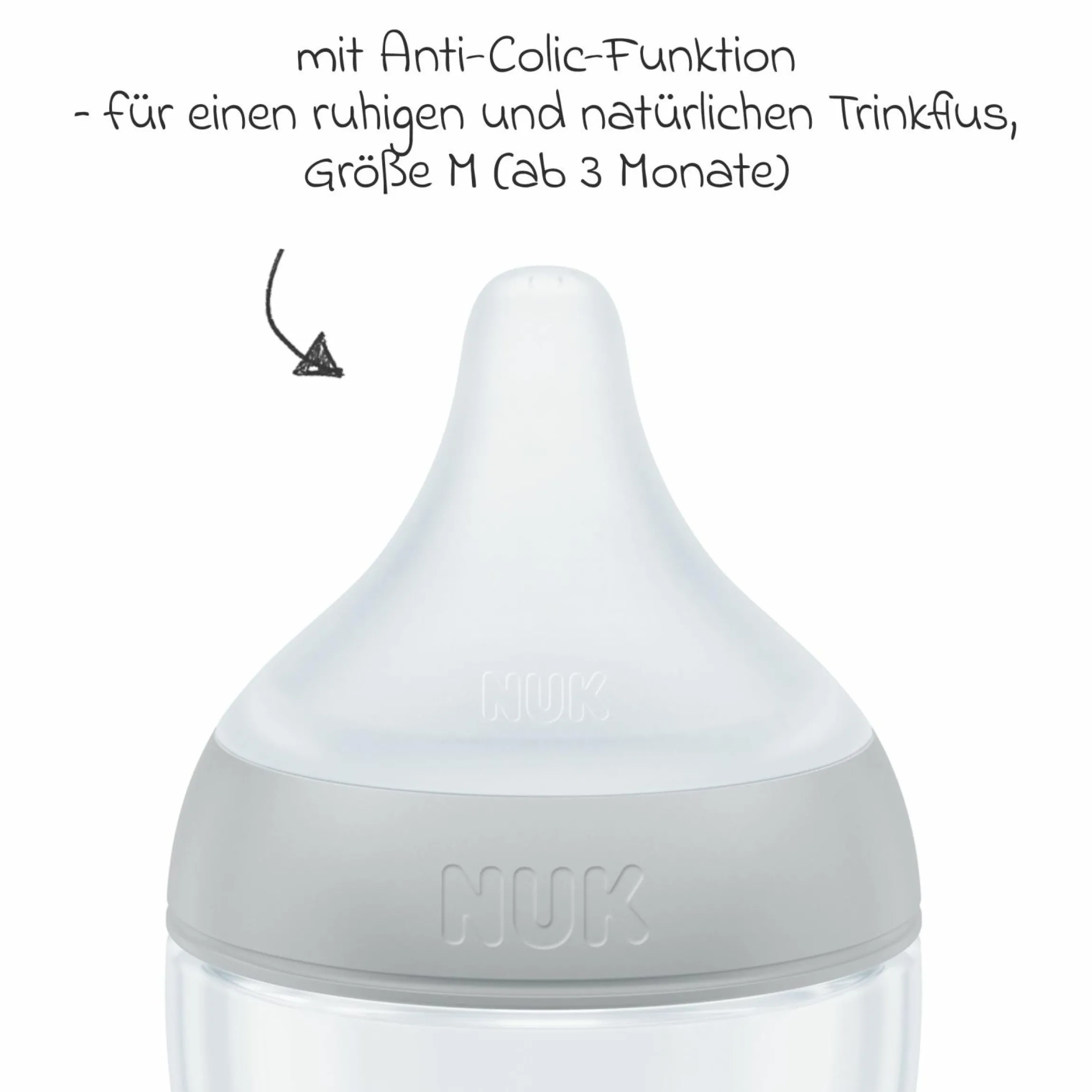 4-tlg. Starter-Set Perfect Match - 3x PP-Flasche (150 ml & 260 ml) + Silikon-Sauger (Gr. S & M) + Schnuller Space - Disney Mickey Mouse