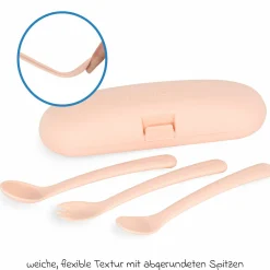 5-tlg. Thermos-Set 280 ml Baby Edelstahl-Isolierbehälter Food Thermy Mini mit Besteck - zum Füttern für Unterwegs - Candy
