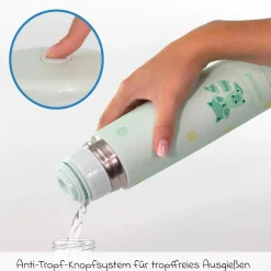 2-tlg. Thermos-Set 500 ml Baby Edelstahl-Isolierflasche Thermy mit Isolietasche Thermibag - zum Füttern für Unterwegs - Mint