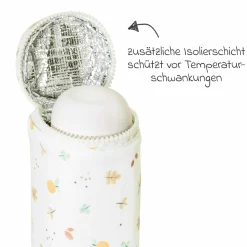 2-tlg. Thermos-Set 500 ml Baby Edelstahl-Isolierflasche Thermy mit Isolietasche Thermibag - zum Füttern für Unterwegs - Valencia
