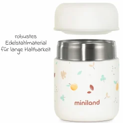 5-tlg. Thermos-Set 280 ml Baby Edelstahl-Isolierbehälter Food Thermy Mini mit Besteck - zum Füttern für Unterwegs - Valencia