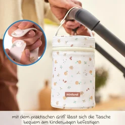 6-tlg. Thermos-Set 600 ml Baby Edelstahl-Isolierbehälter Food Thermy mit Besteck & Isoliertasche - zum Füttern für Unterwegs - Valencia