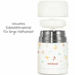 5-tlg. Thermos-Set 600 ml Baby Edelstahl-Isolierbehälter Food Thermy mit Besteck - zum Füttern für Unterwegs - Valencia