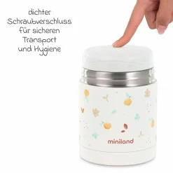 5-tlg. Thermos-Set 600 ml Baby Edelstahl-Isolierbehälter Food Thermy mit Besteck - zum Füttern für Unterwegs - Valencia
