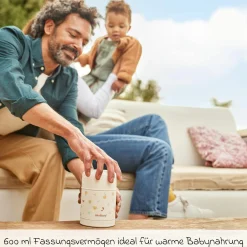 5-tlg. Thermos-Set 600 ml Baby Edelstahl-Isolierbehälter Food Thermy mit Besteck - zum Füttern für Unterwegs - Valencia