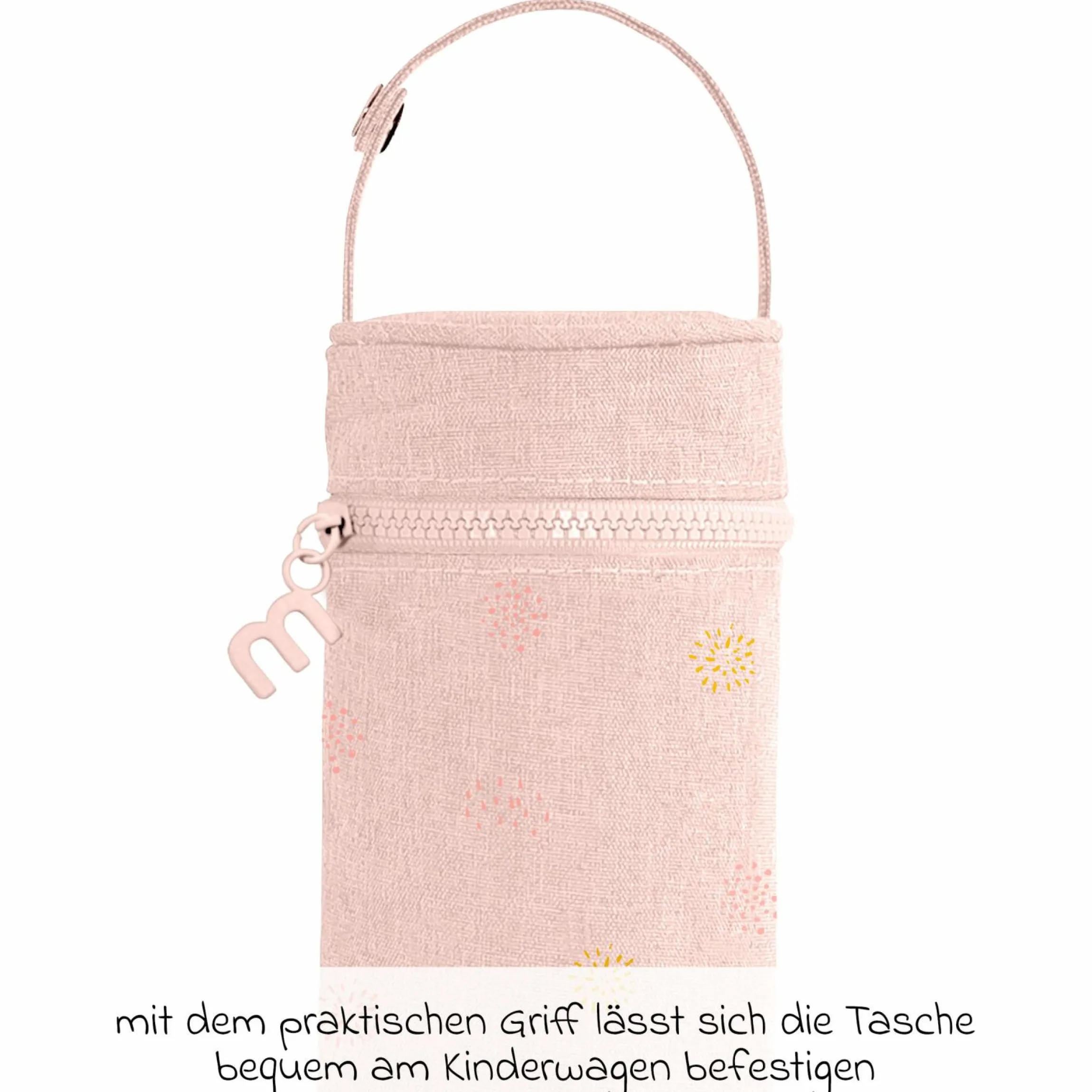 2-tlg. Thermos-Set 500 ml Baby Edelstahl-Isolierflasche Thermy mit Isolietasche Thermibag - zum Füttern für Unterwegs - Candy