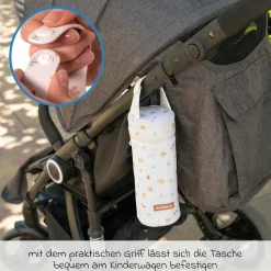 2-tlg. Thermos-Set 350 ml Baby Edelstahl-Isolierflasche Thermy mit Isolietasche Thermibag - zum Füttern für Unterwegs - Valencia