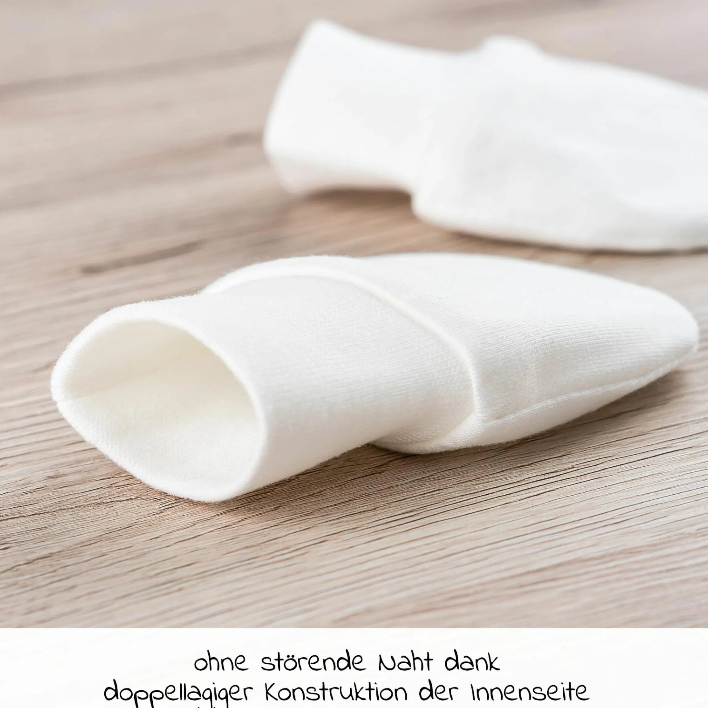8-tlg. Wickelbody Set inkl. Strampelhose, Erstlingsmütze & 3 Paar Kratzfäustlinge - Salbei Weiß - Gr. 50/56