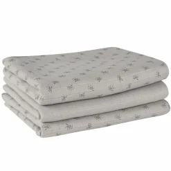 3-tlg. Windeln-Set aus 100% Organic Bio-Baumwolle GOTS - Lil Planet - Grau