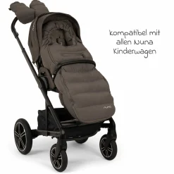 2-tlg. Winter-Kinderwagen-Set mit Fußsack und Handschuhe - Thunder