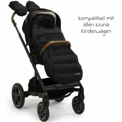 2-tlg. Winter-Kinderwagen-Set mit Fußsack & Handschuhe - Caviar - Kollektion 2025