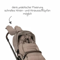 2-tlg. Winter-Kinderwagen-Set mit Fußsack und Handschuhe - Cedar