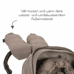 2-tlg. Winter-Kinderwagen-Set mit Fußsack und Handschuhe - Cedar