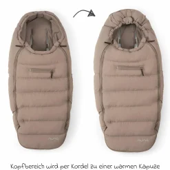 2-tlg. Winter-Kinderwagen-Set mit Fußsack und Handschuhe - Cedar