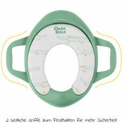 Toilettensitz Soft mit Griffen - Grün