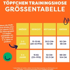 Töpfchen-Trainingshose - Revolutionäre wiederverwendbare Windelhose - Knurr - Gr. 2-3 Jahre