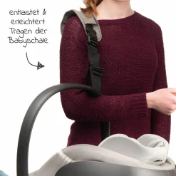 Tragegurt für Babyschale - Grau