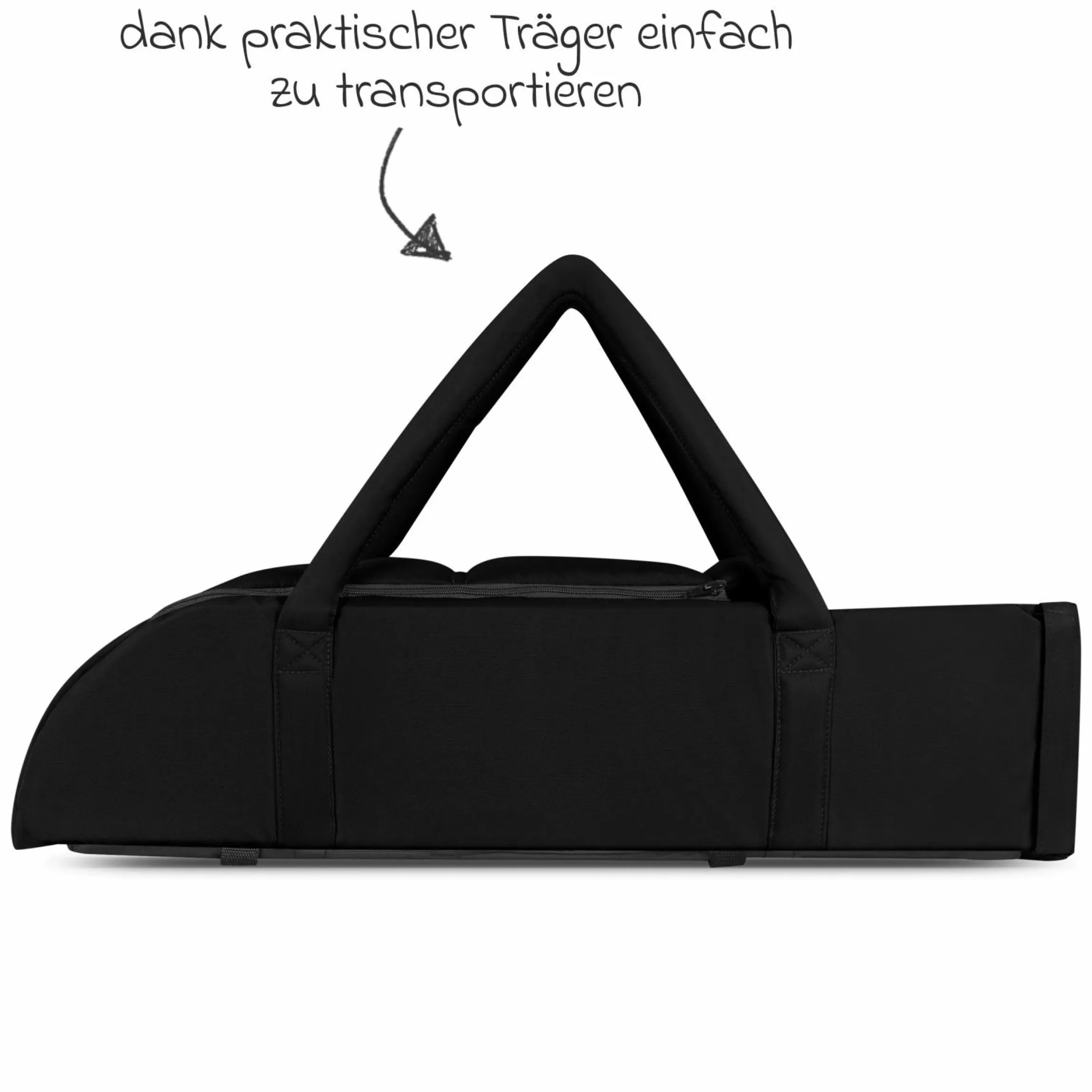 Tragetasche für Neugeborene - passend für Geschwisterwagen D Two - Black