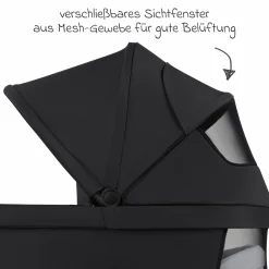 Tragewanne für Neugeborene - passend für Zoom, Samba und Salsa Run - Pure - Coal - Kollektion 2025