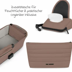 Tragewanne für Neugeborene - passend für Zoom, Samba und Salsa Run - Dark Beige