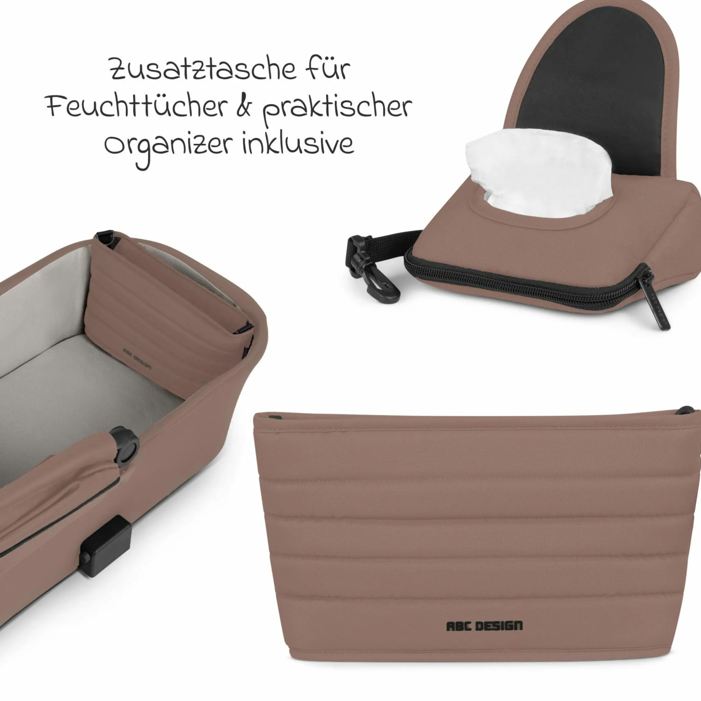 Tragewanne für Neugeborene - passend für Zoom, Samba und Salsa Run - Dark Beige