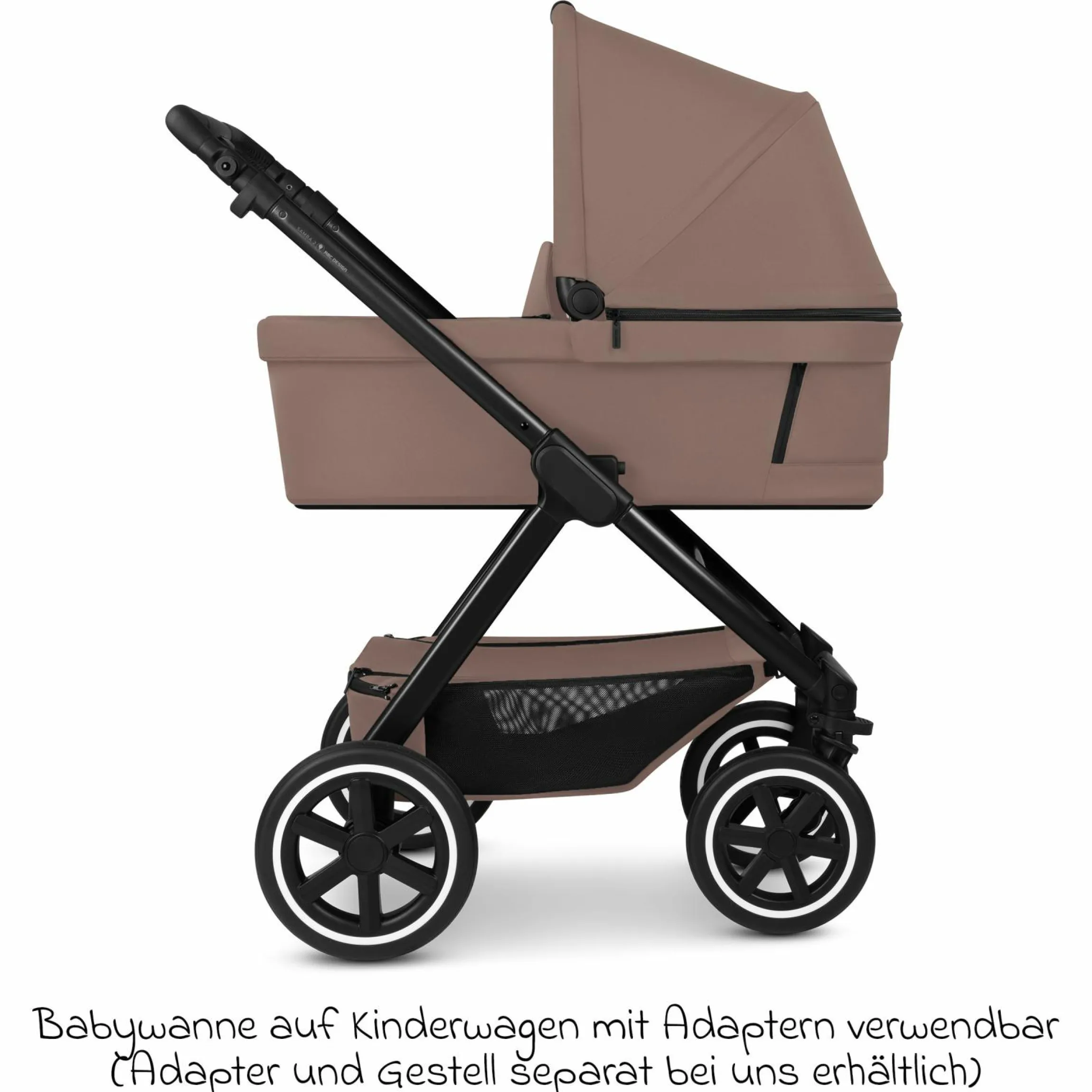 Tragewanne für Neugeborene - passend für Zoom, Samba und Salsa Run - Dark Beige