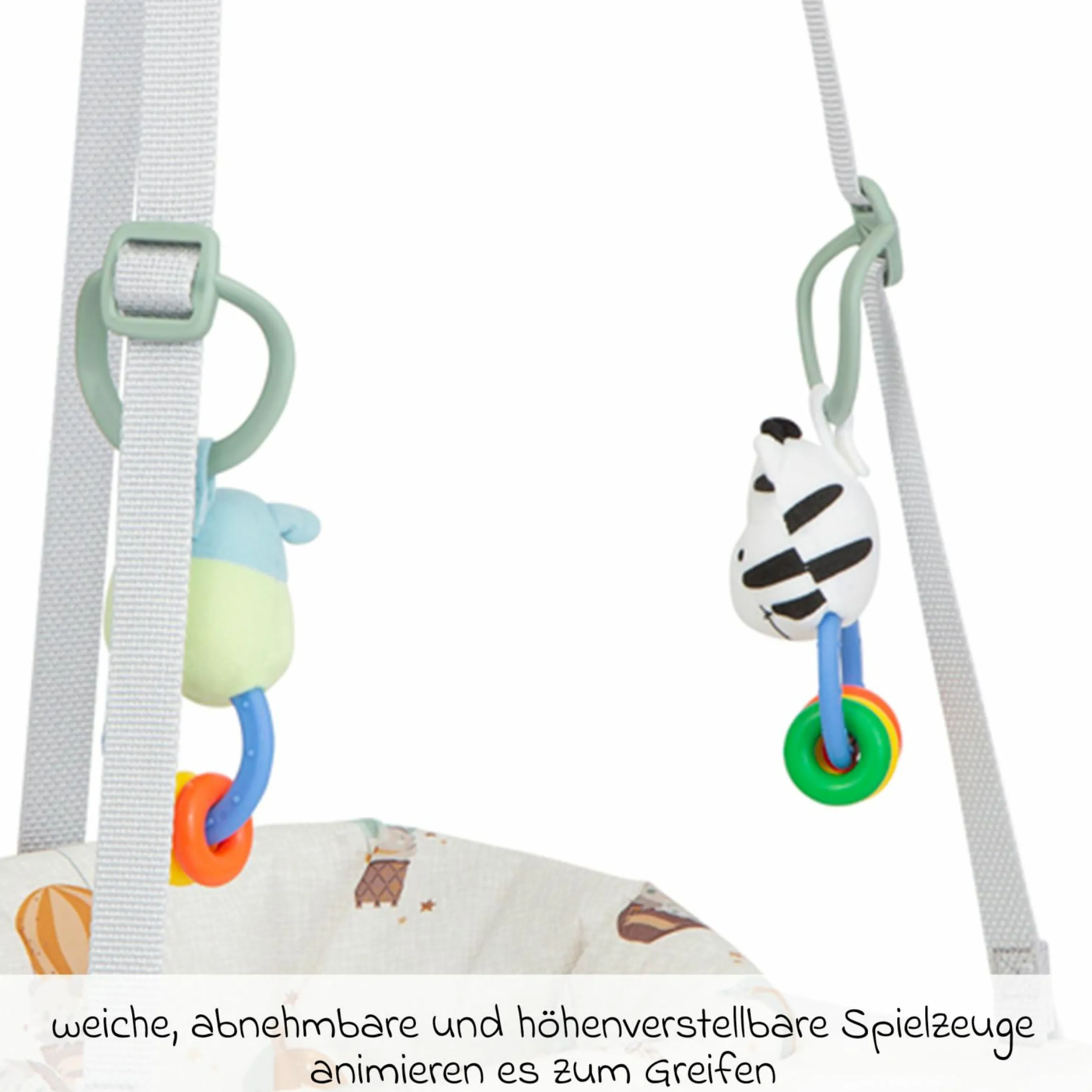 Türhopser Bumper Jumper inkl. abnehmbarem Spielzeug und einfach zu befestigen - Up & Away - Kollektion 2025