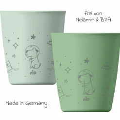 Trinkbecher 2er Pack eat green - Grün