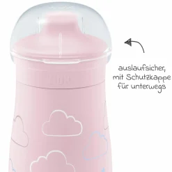 Trinkflasche Mini-Me Sip Cup - mit bissfestem Trinkaufsatz 300 ml - Schmetterling - Rosa