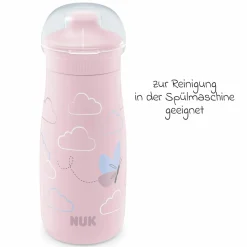 Trinkflasche Mini-Me Sip Cup - mit bissfestem Trinkaufsatz 300 ml - Schmetterling - Rosa