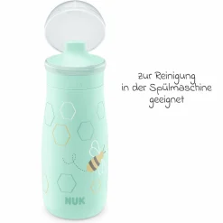 Trinkflasche Mini-Me Sip Cup - mit bissfestem Trinkaufsatz 300 ml - Biene - Mint