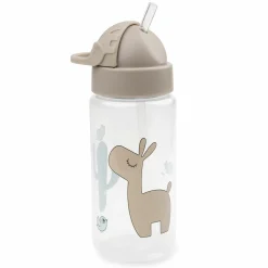Trinkflasche mit Strohhalm 350 ml - Lalee - Sand