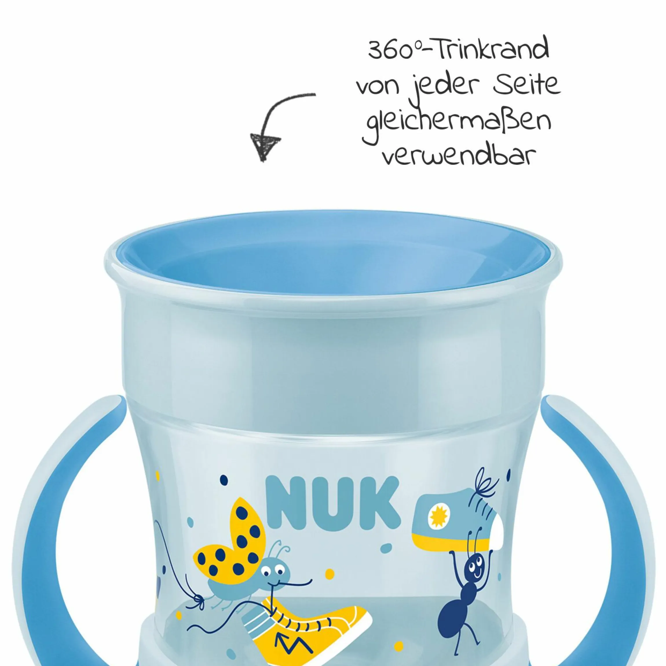 Trinklern-Becher Evolution Mini Magic Cup 160 ml - Blau