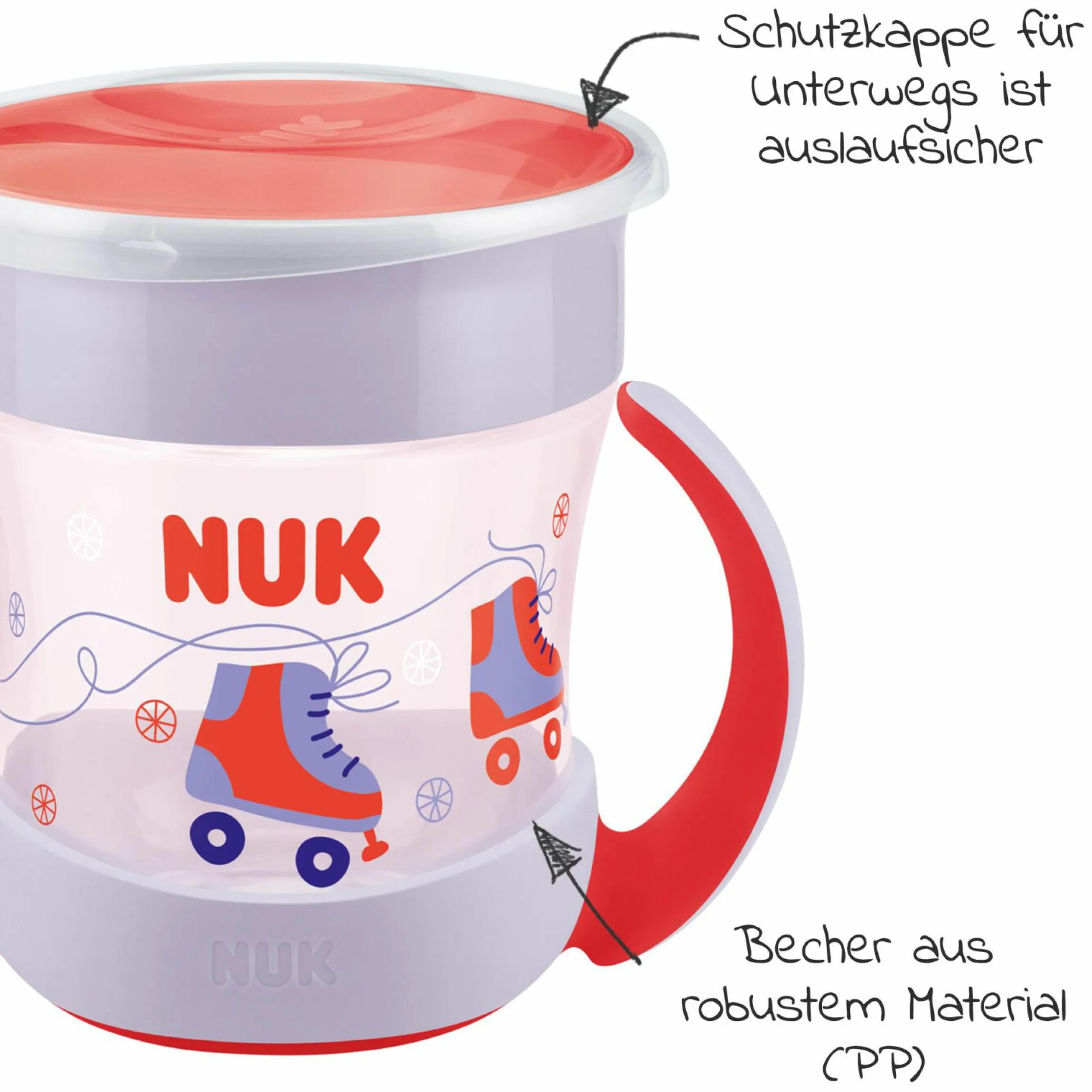Trinklern-Becher Evolution Mini Magic Cup 160 ml - Rot