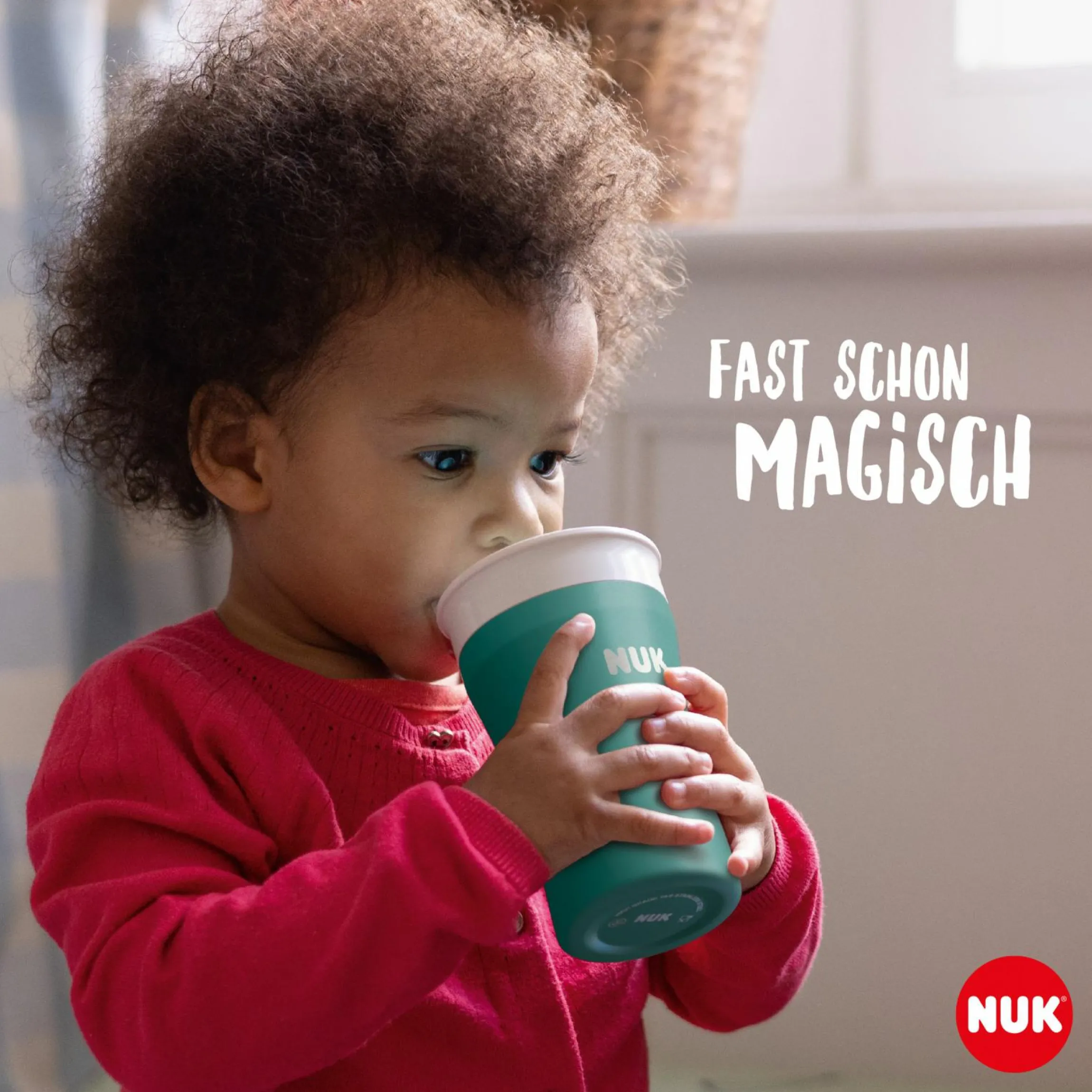 Trinklern-Becher Magic Cup Edelstahl 230 ml - Türkis