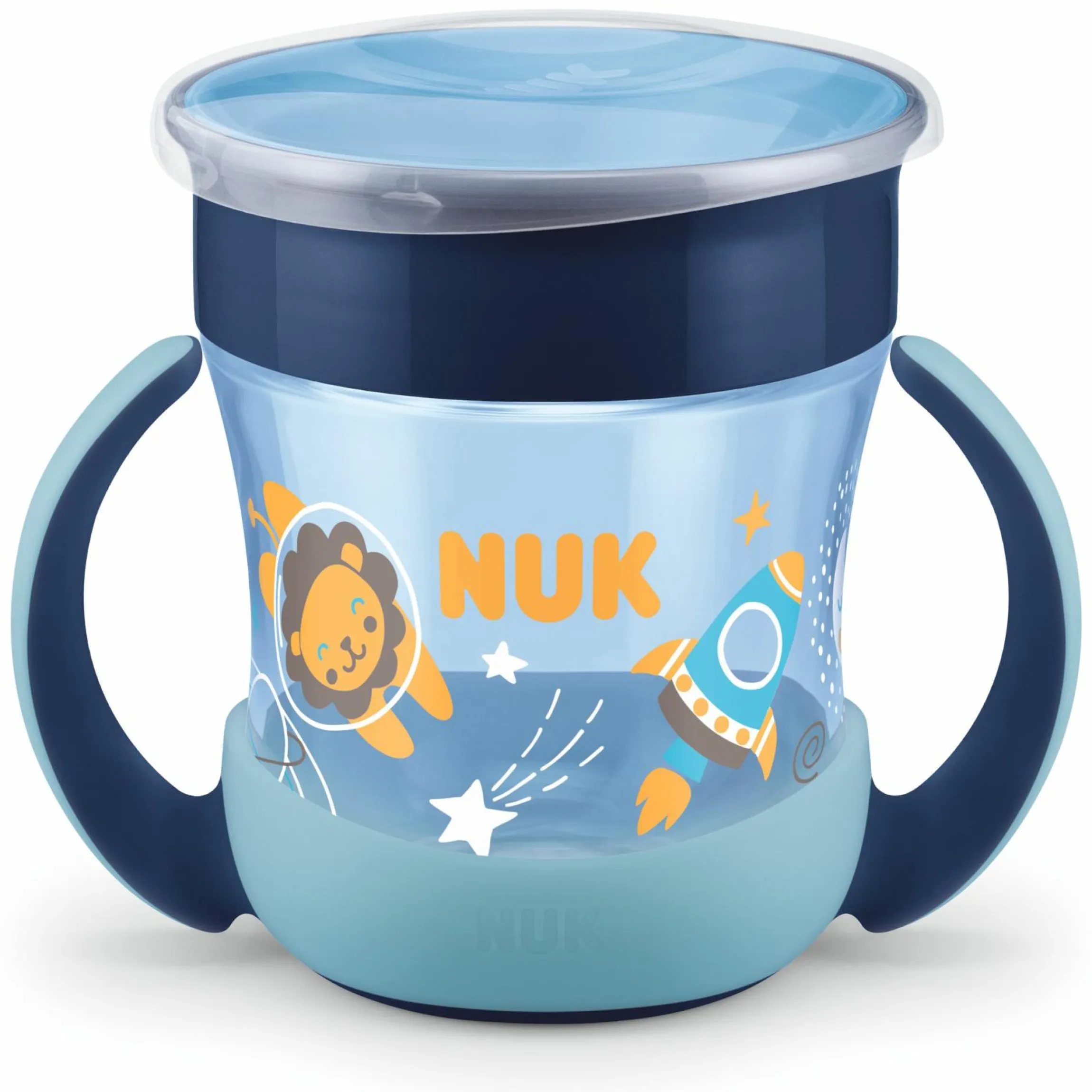 Trinklern-Becher Mini Magic Cup 160 ml - Glow in the Dark - Blau