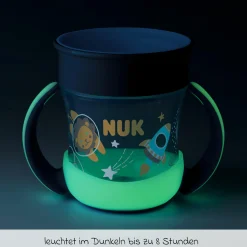 Trinklern-Becher Mini Magic Cup 160 ml - Glow in the Dark - Blau
