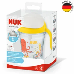 Trinklern-Becher Motion Cup 230 ml - mit weichem Strohhalm - Gelb