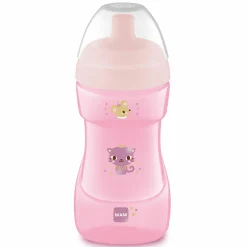 Trinklernbecher Sports Cup 330 ml - Katze - Rosa
