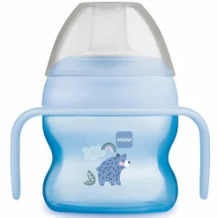 Trinklernbecher Starter Cup Night 150 ml + Silikon-Schnabel - Bär - Blau