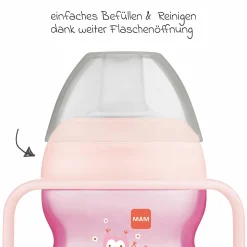 Trinklernbecher Starter Cup 150 ml + Silikon-Schnabel - Eule - Rosa