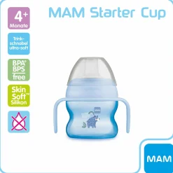 Trinklernbecher Starter Cup 150 ml + Silikon-Schnabel - Bär