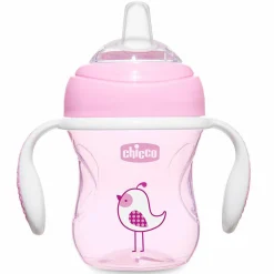 Trinklernbecher Transition Cup mit Silikon-Schnabel 200 ml - Rosa