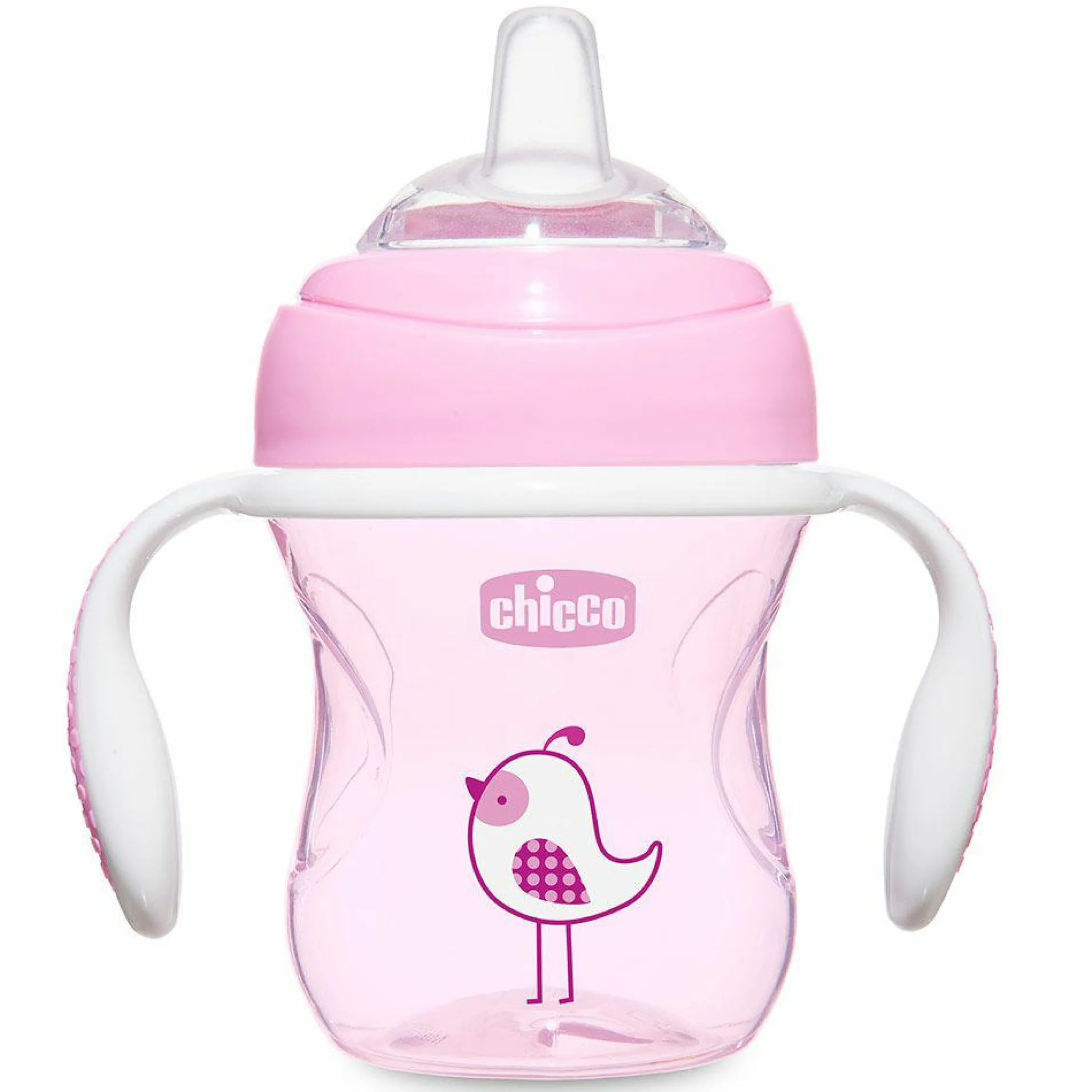 Trinklernbecher Transition Cup mit Silikon-Schnabel 200 ml - Rosa