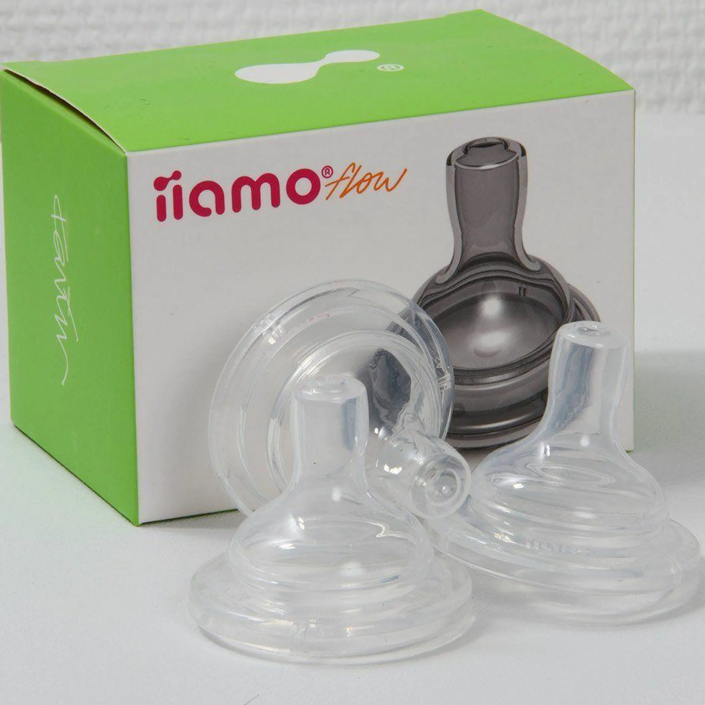 Trinksauger 3er Pack für Flasche Go - Silikon Gr. 2 M