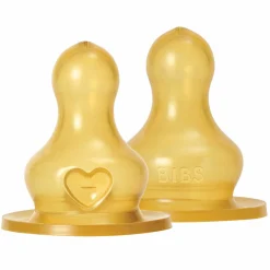 Trinksauger 2er Pack Latex Bottle Nipple - mittlerer Nahrungsfluss