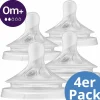 Trinksauger 4er Pack Natural Response - Silikon Saugerstufe 2 - 0M+